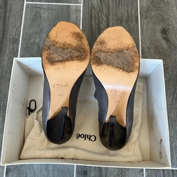 Chloe Leather Booties - Picture 8 of 9